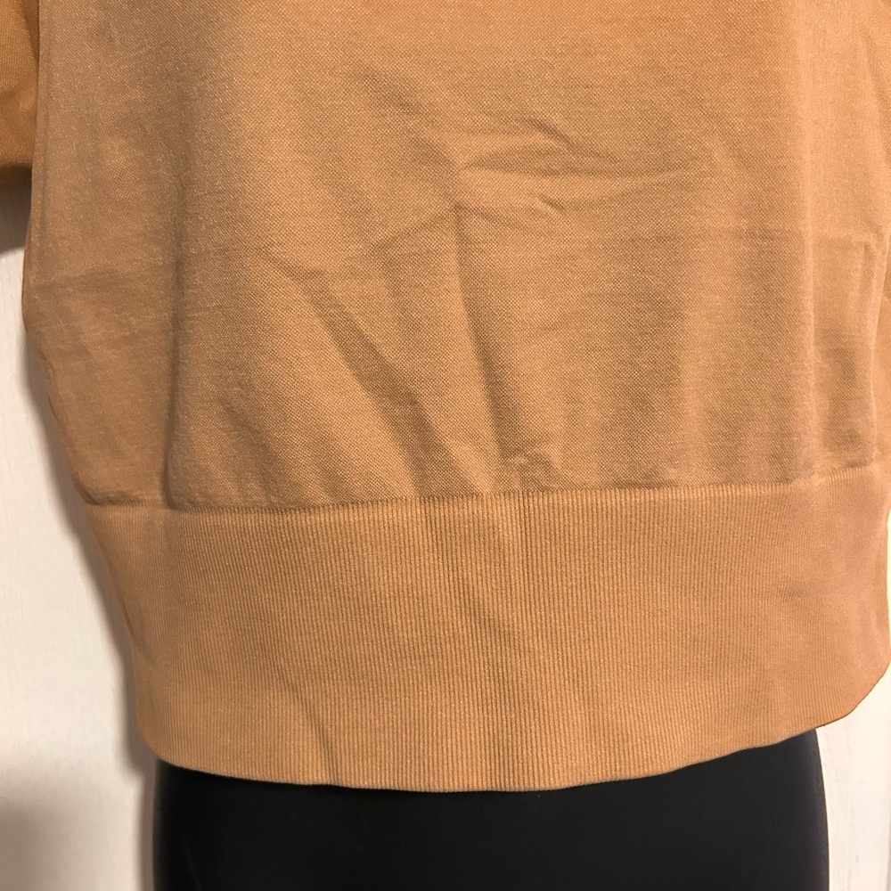 Aerie Offline Tan Cropped Tee View 4